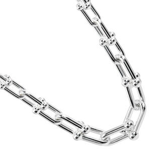 Tiffany Co Graduated Link Necklace Sterling Silver